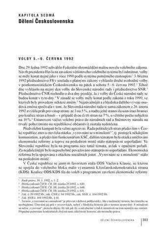 Rozdělení Československa 1989-1992