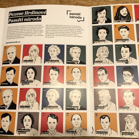 Pexeso Hrdinové Paměti národa