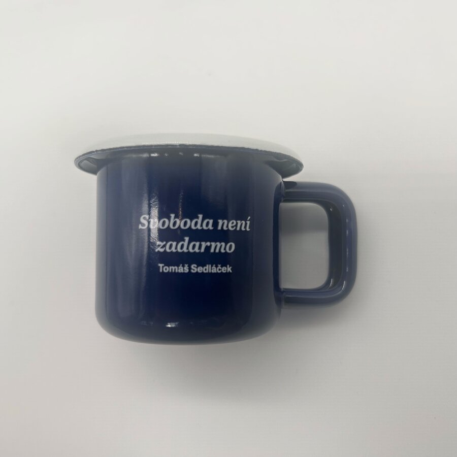 Citáty ke kávě – sada smaltovaných hrnků na espresso