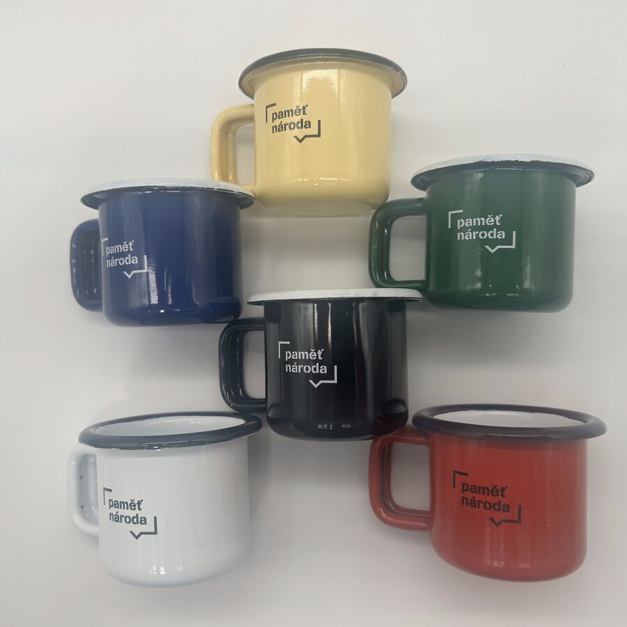 Citáty ke kávě – sada smaltovaných hrnků na espresso