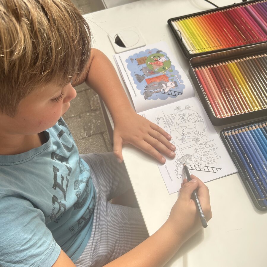 Když jsme byli malí - omalovánka Paměti národa