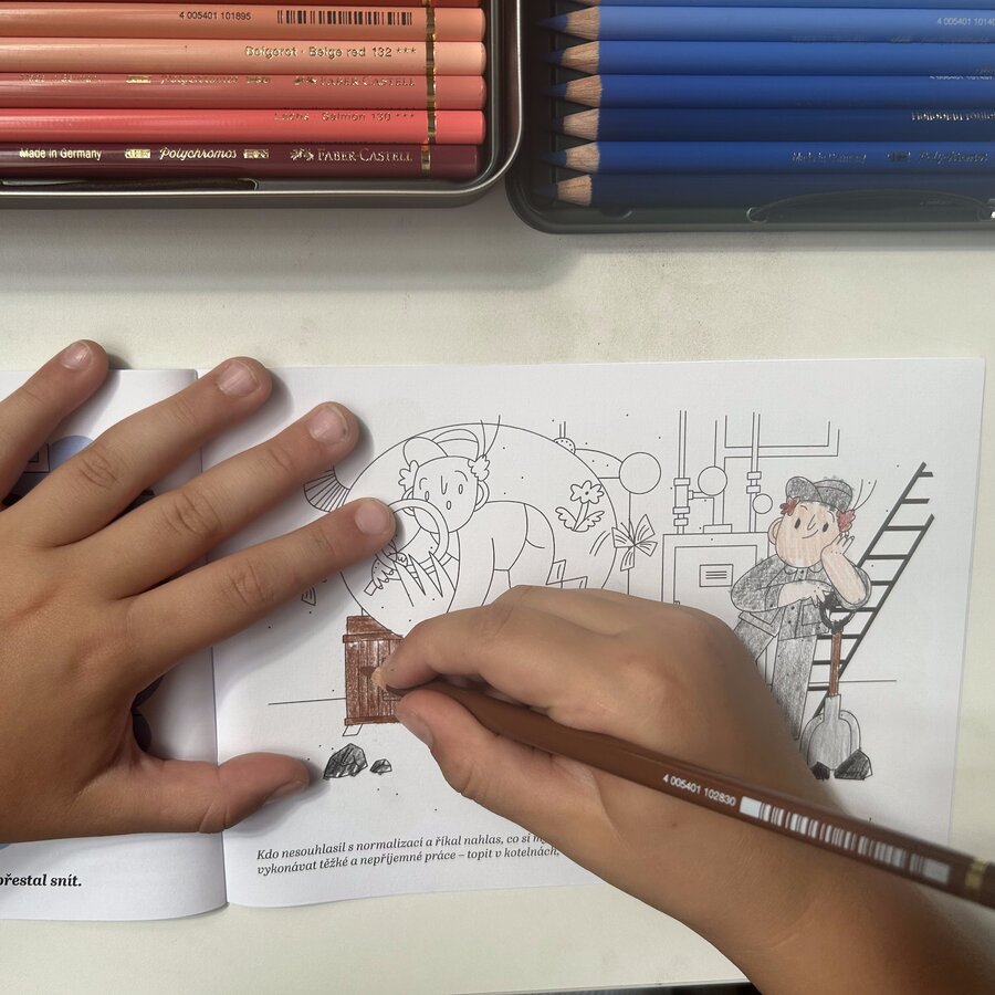 Když jsme byli malí - omalovánka Paměti národa