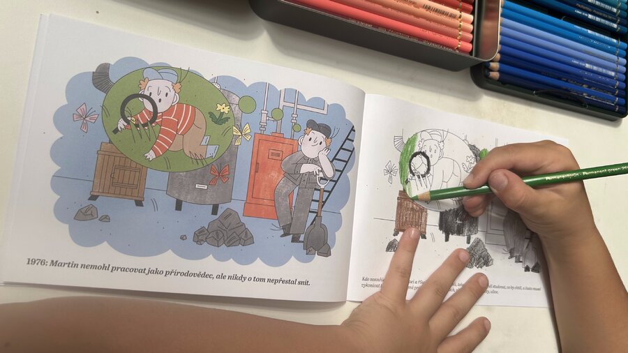 Když jsme byli malí - omalovánka Paměti národa