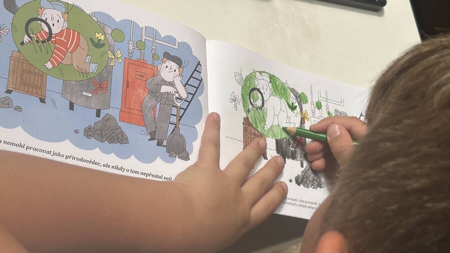 Když jsme byli malí - omalovánka Paměti národa